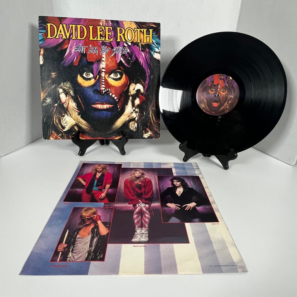 David Lee Roth Eat 'Em and Smile Vinyl LP 1986 Warner Bros 1-25470 Hard Rock